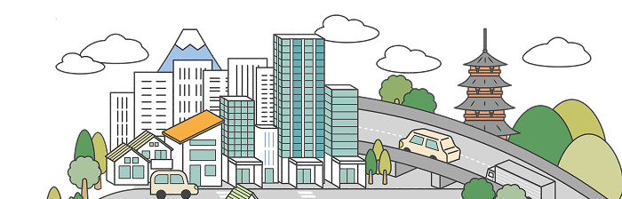 街並みのイラスト